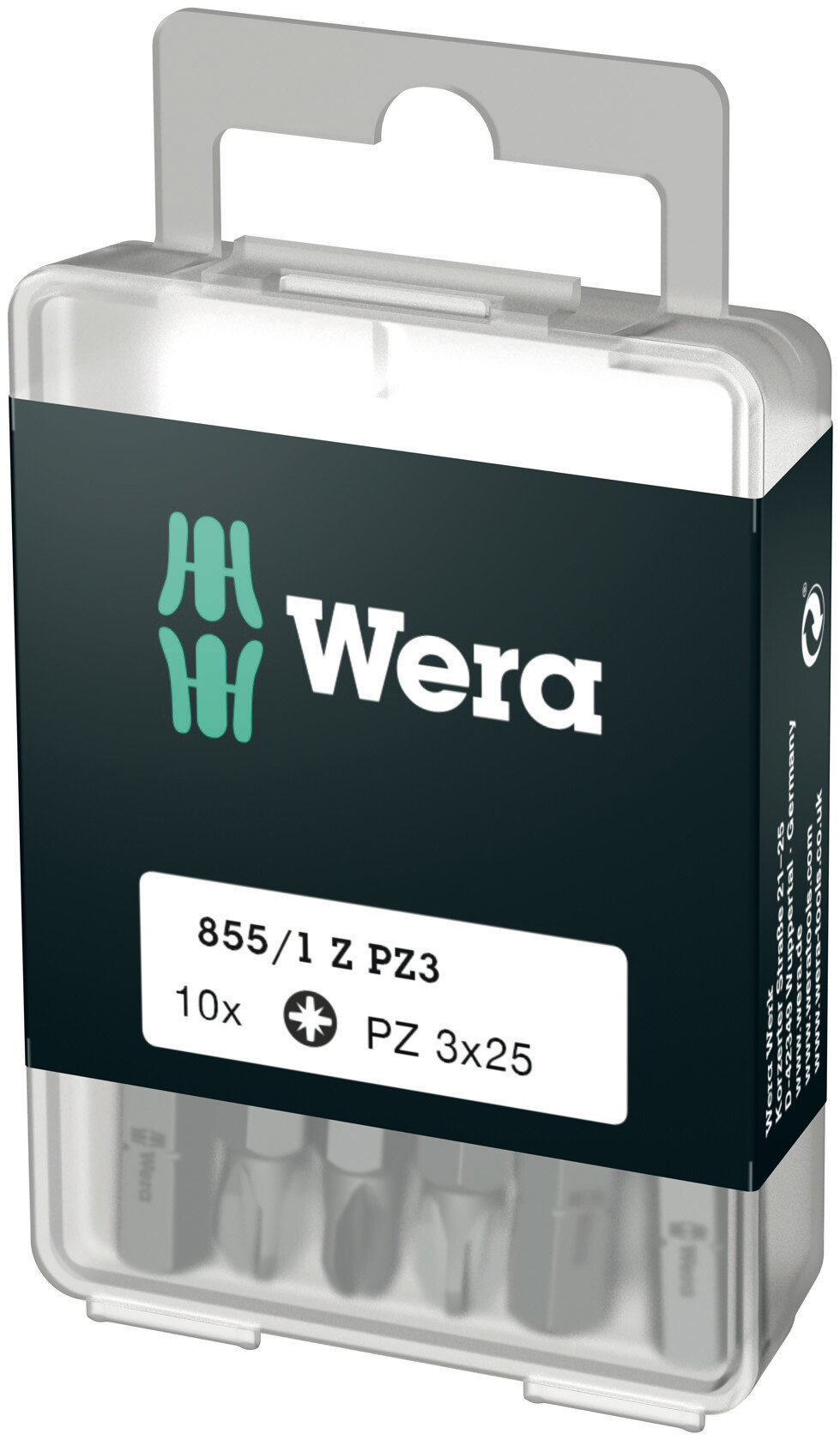 Wera 855/1 Z DIY bits, PZ 3 x 25mm 10 stk.