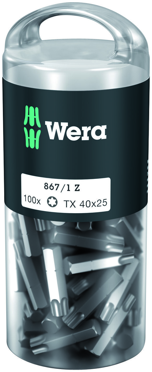 Wera 867/1 TORX ® bits DIY 100 TX 40 x 25 mm 100 stk.