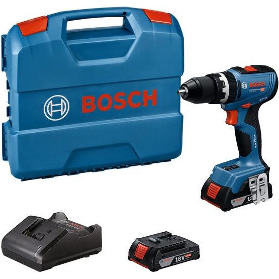 Bosch Slagboremaskine GSB 18V-65 2x2Ah LC