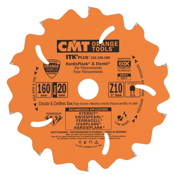 CMT DIA klinge 125x2,0x22,2 Z7 F - Eternit