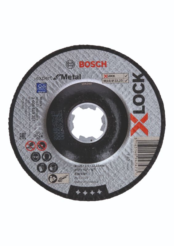 Billede af Bosch X-LOCK Expert for Metal-skæreskive 125 x 22,2 x 2,5mm