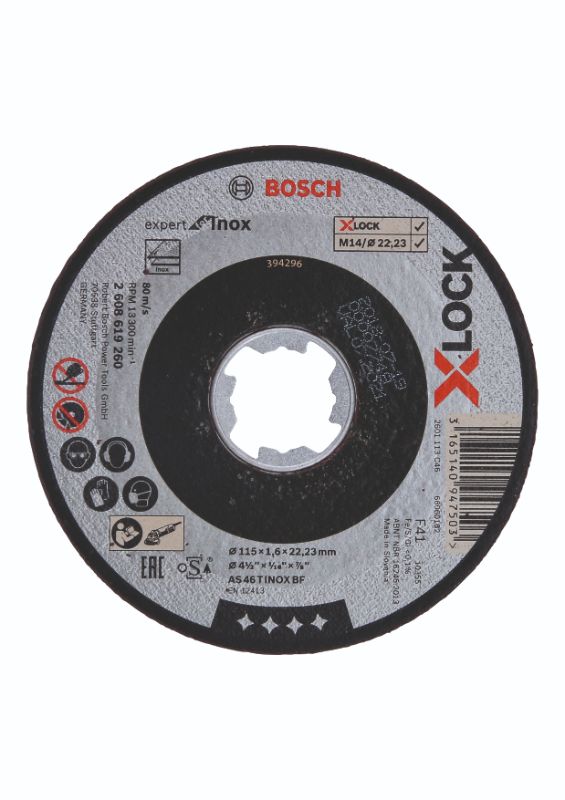 Billede af Bosch X-LOCK Expert for Inox-skæreskive 115 x 22,2 x 1,6mm