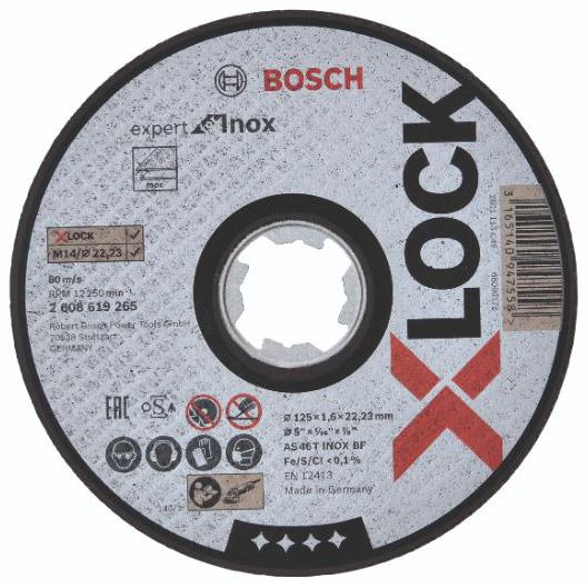Billede af Bosch X-LOCK Expert for Inox-skæreskive 125 x 22,2 x 1,6mm