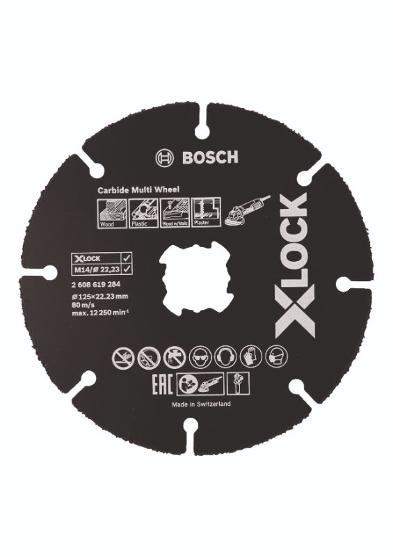 Bosch X-LOCK Carbide Multi Wheel-skæreskive HM 125 x 22,23mm