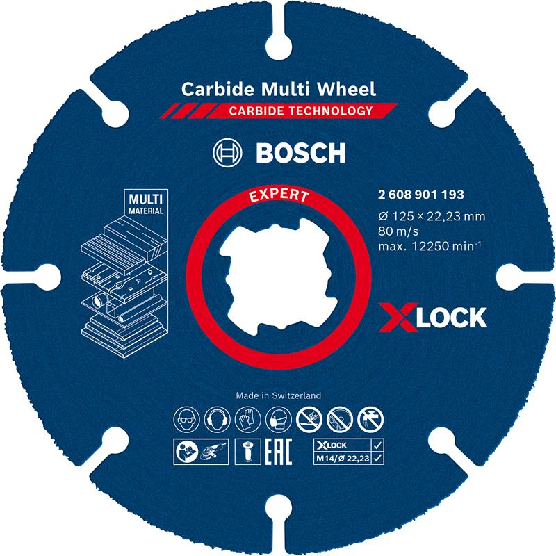 Bosch EXPERT Carbide Multi Wheel X-LOCK skæreskive 125 mm, 22,23 mm