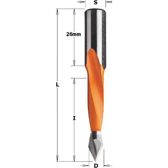 CMT Dyvelbor HM 5x44/77 K10 Hgb