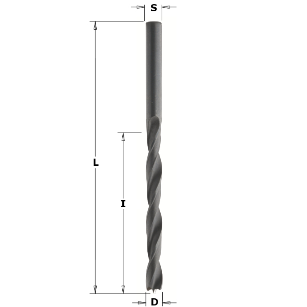 CMT Spiralbor HSS 4x43/75 V Q