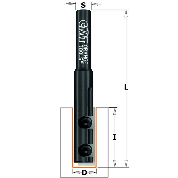 CMT VP Overfræsebor 12x29,5 K8 Z1