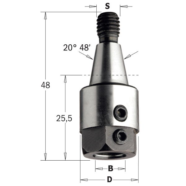 CMT Borholder M8 Konus K10 V