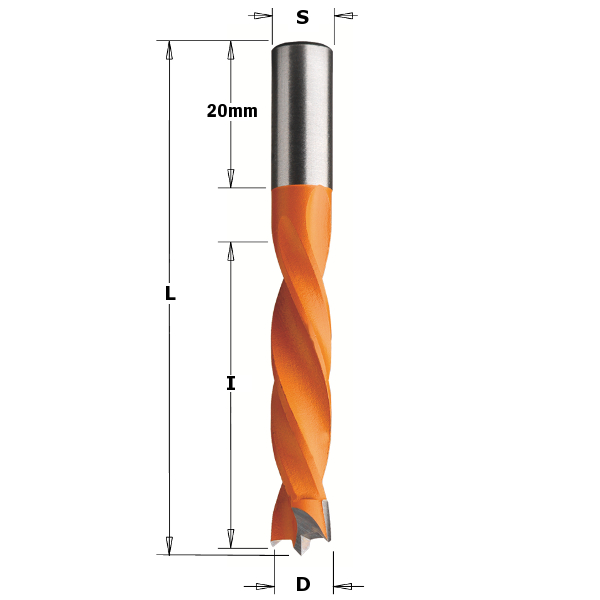 CMT Dyvelbor HM 8x43/70 K10 H