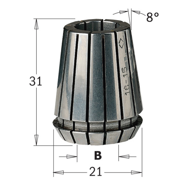 CMT Spændebøsning ER20 12x31 mm