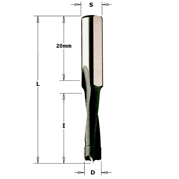 CMT Dyvelbor HM 5x30/58 K8 H uf