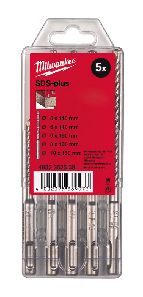 Milwaukee Hammerborsæt SDS-Plus M2 5P