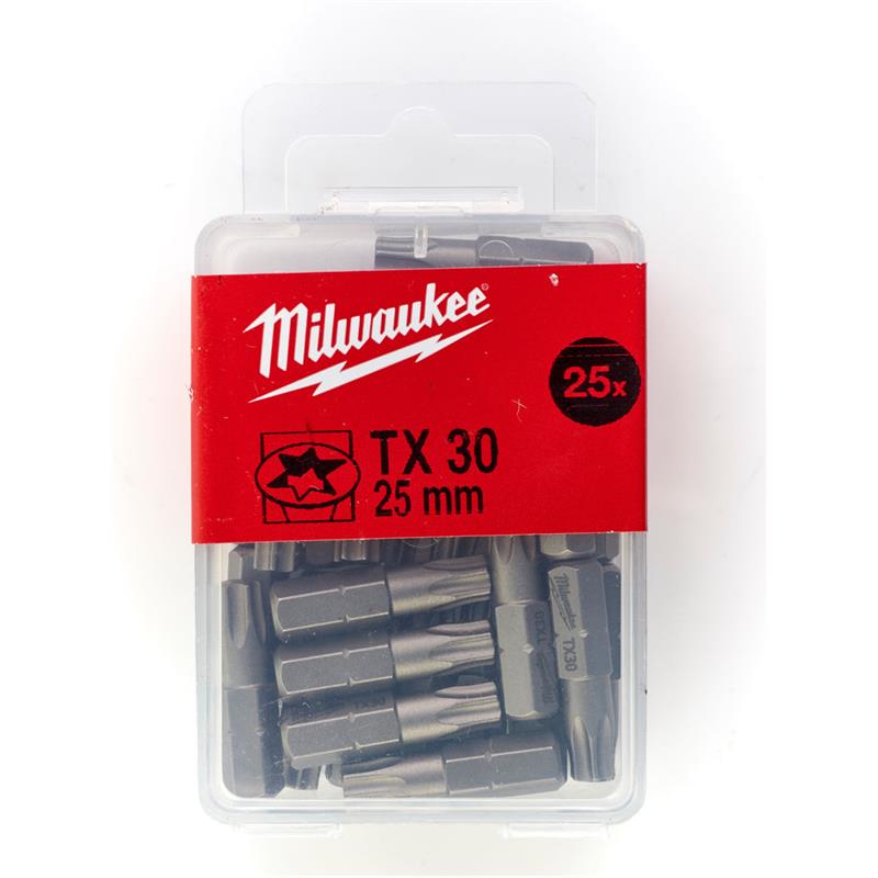 Milwaukee Bits TX30 x 25mm 25P