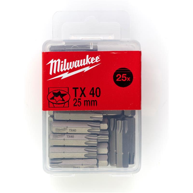 Milwaukee Bits TX40 x 25mm 25P