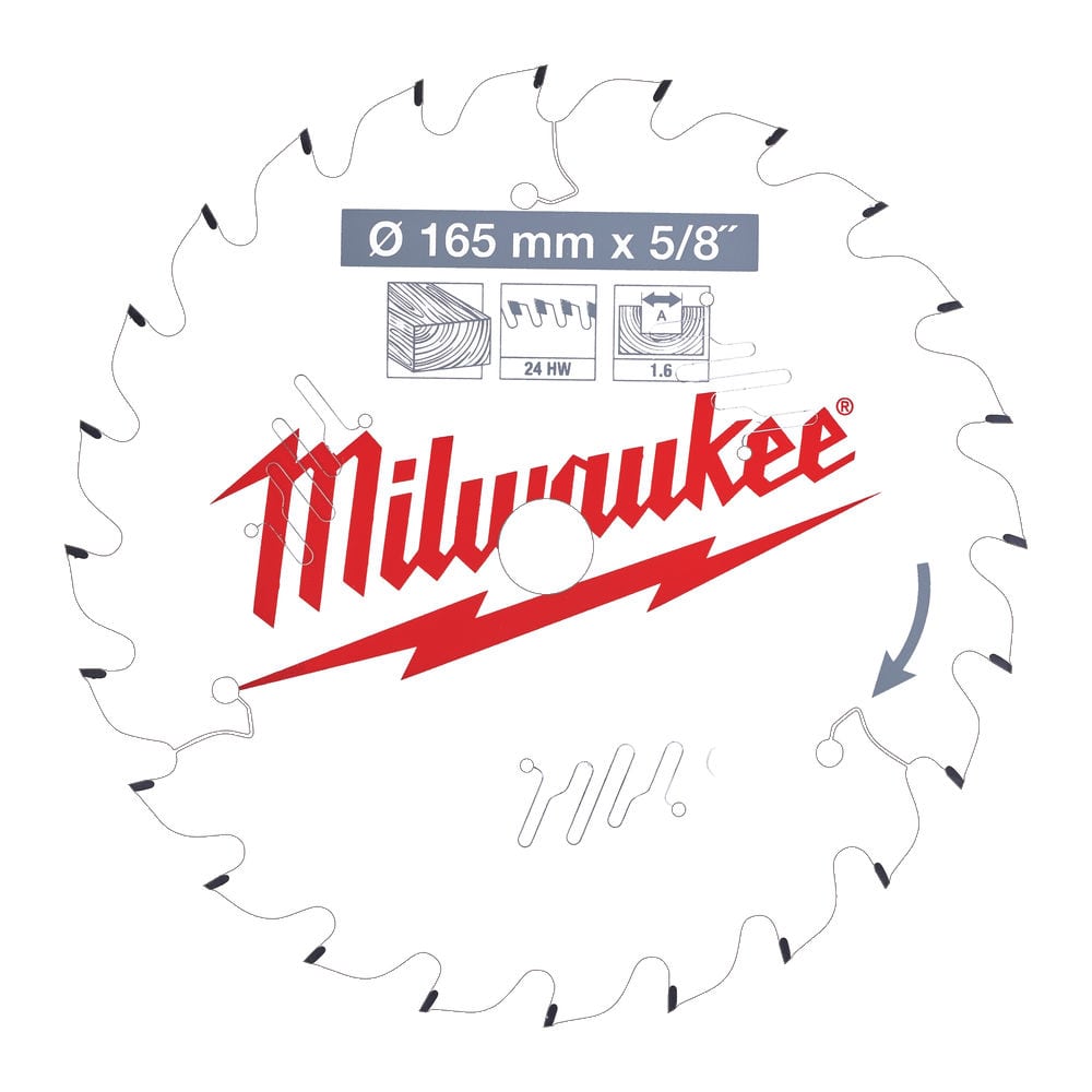 Billede af Milwaukee Rundsavklinge W165x15.87x1.6x24