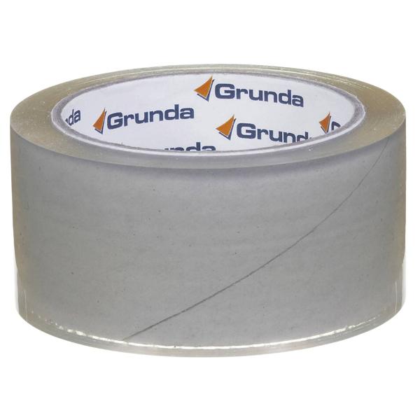 Grunda pakketape PP Klar 50mm støjfri