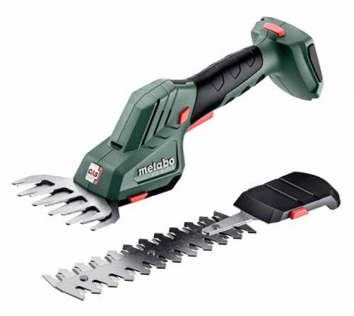 Oplev Metabo SGS 18 LTX Q - 601609840 Busk- og græstrimmer, den ideelle løsning til præcis beskæring af buske og trimning af græskanter. Med det innovative Metabo Quick-system kan du nemt skifte mellem de to knive uden brug af værktøj, hvilket sikrer fleksibilitet og effektivitet i dit arbejde. Denne trimmer leverer fremragende skæreresultater og gør det let at opretholde en velplejet have. Gør havearbejde lettere og mere effektivt med denne alsidige maskine!

- 2-i-1 design til buske og græskanter
- Metabo Quick-system til værktøjsfri knivskift
- Effektive og præcise skæreresultater
- Letvægts og nem at håndtere
- Ergonomisk design for komfortabel brug
- Perfekt til både private og professionelle brugere