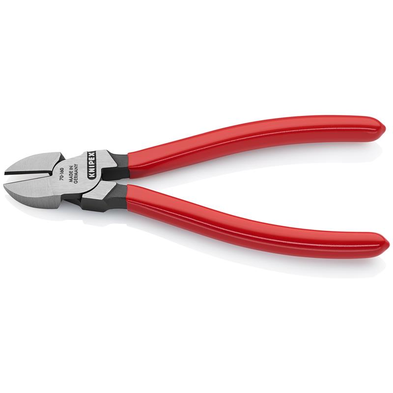 Knipex Skævbider sort atramenteret, betrukket med kunststof 160 mm