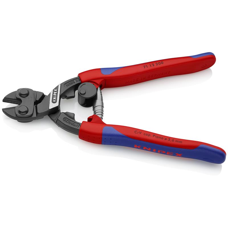 Knipex CoBolt ® Kompakt boltsaks sort atramenteret, med slankt flerkomponent-håndtag 200 mm