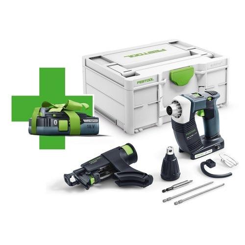 Festool Akku gipspladeskruemaskine DWC 18-4500-Basic Promo inkl. 1 stk. batteri BP 18 Li 4,0 HPC-ASI