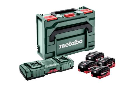 Metabo BASIS-SET 18 4X LIHD 10AH+ASC 145 DUO+MB