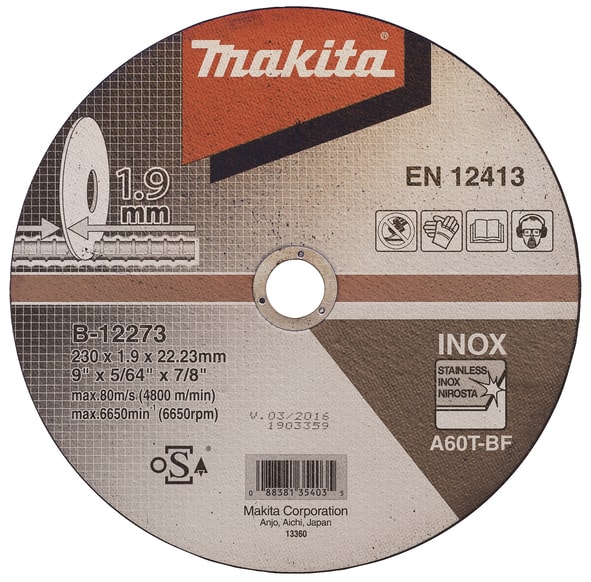 Makita Skæreskive 230x1.9x22.23 (EN)