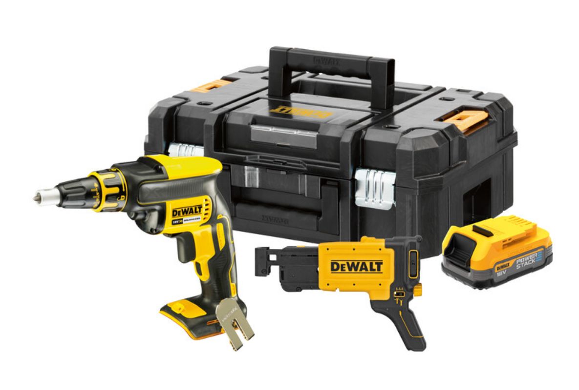 Dewalt gipsskruemaskine 18V 1x powerstack batteri