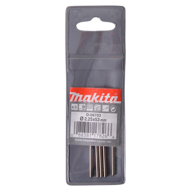 Makita HSS BOR METAL 2,25MM COBALT 5ST D-06703