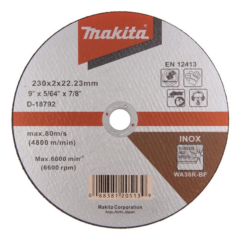 Makita SKÆRESKIVE 230x2,0MM INOX D-18792