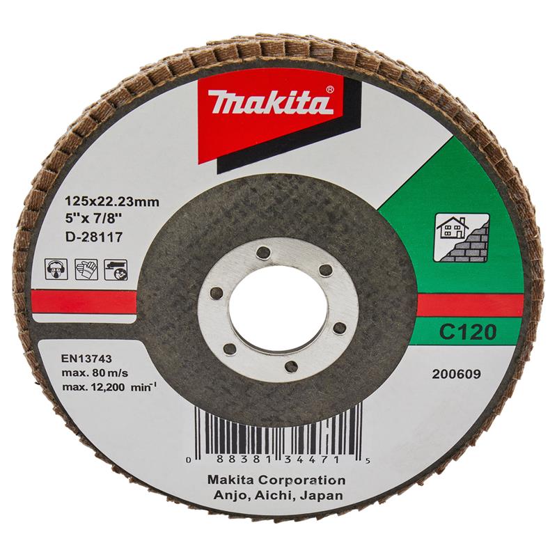 Makita FLAPSKIVE 125MM C120 D-28117