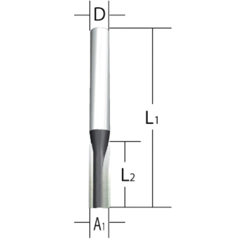 Makita FRÆSEJERN 6MM 1-SKÆRS D-47400