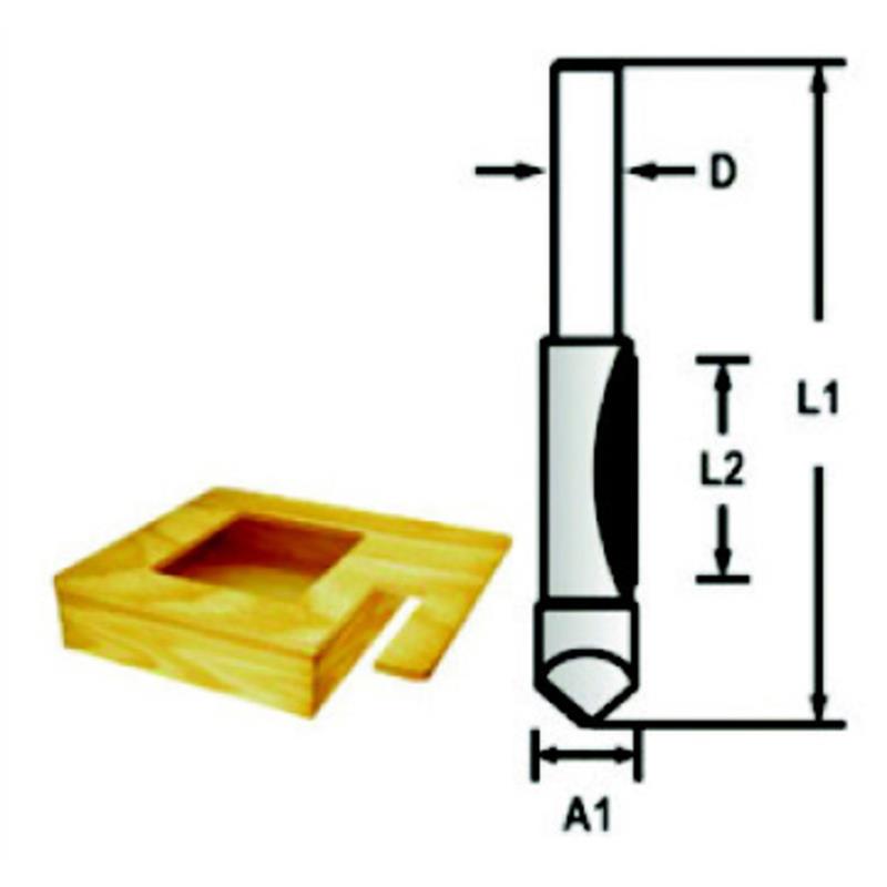 Makita PILOT PANEL FRÆSER 9,5MM D-47793