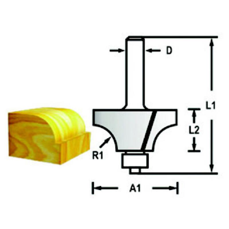 Makita AFRUNDINGSFRÆSER M.LEJE 22,2MM D-48511