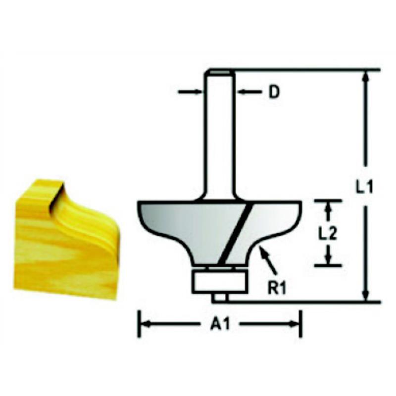 Makita PROFILFRÆSER M. LEJE 38,1MM D-48789