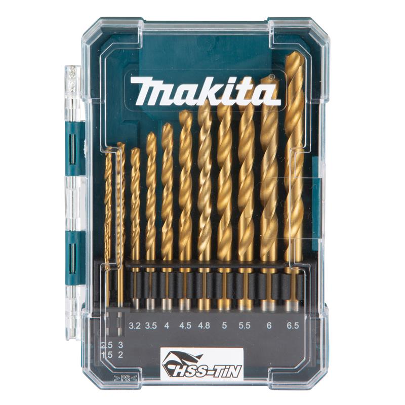 Makita HSS-TiN Metal-bor sæt, 13 stk.