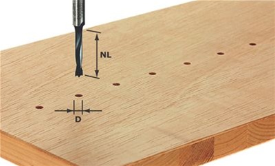 Festool Dyvelbor Ø 10mm, skaft 8 mm