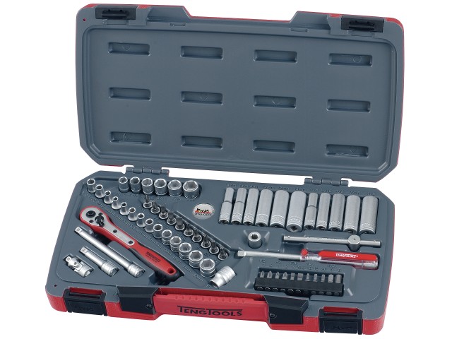 Teng Tools Topnøglesæt 1/4'' T1460 med 60 dele