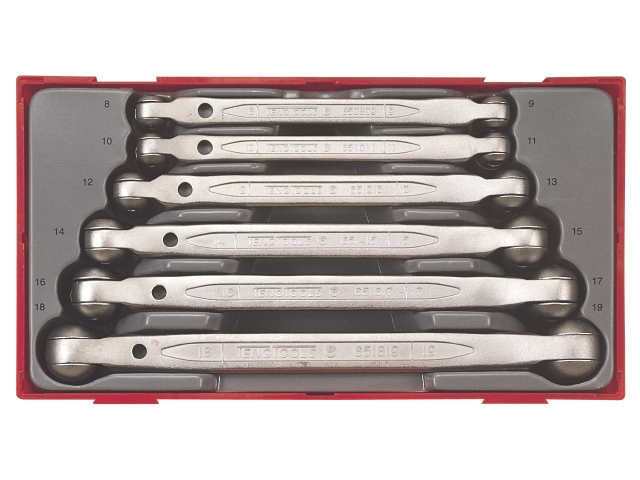 Teng Tools ledtopnøglesæt TT6506 med 6 dele 8 - 19mm