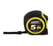 Assist Båndmål 5 m m/bælteclips i ABS Case 25mm TA-101842