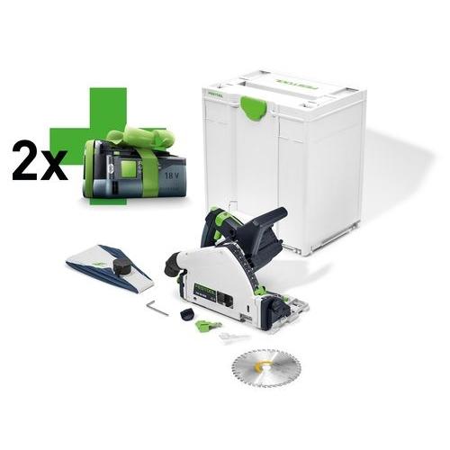 Festool Akku dyksav TSC 55 KEB-Basic Promo inkl. 2 stk. batterier BP 18 5,0 ASI